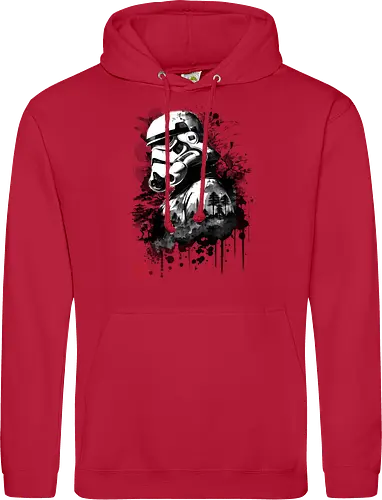 Trooper in the forest sumi e - space opera, scifi, space - Standard Hoodie