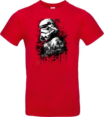 Trooper in the forest sumi e - space opera, scifi, space - Standard T-Shirt