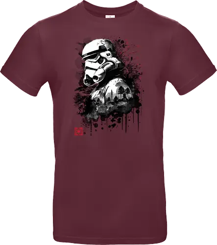 Trooper in the forest sumi e - space opera, scifi, space - Standard T-Shirt