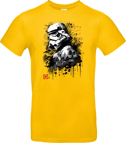 Trooper in the forest sumi e - space opera, scifi, space - Standard T-Shirt