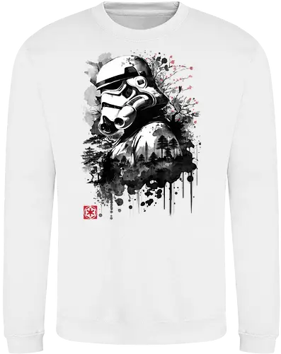 Trooper in the forest sumi e - space opera, scifi, space - Sweatshirt