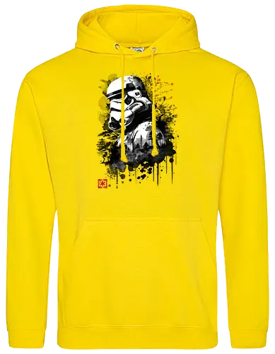 Trooper in the forest sumi e - space opera, scifi, space - Standard Hoodie