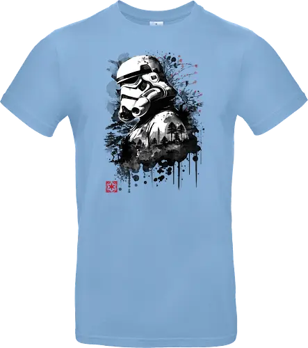 Trooper in the forest sumi e - space opera, scifi, space - Standard T-Shirt