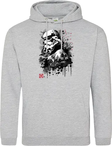 Trooper in the forest sumi e - space opera, scifi, space - Standard Hoodie