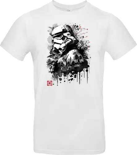 Trooper in the forest sumi e - space opera, scifi, space - Standard T-Shirt