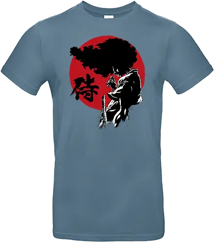 Afro sumi e - afro, samurai, anime, manga - Standard T-Shirt