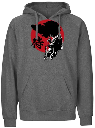 Afro sumi e - afro, samurai, anime, manga - Fairtrade Hoodie