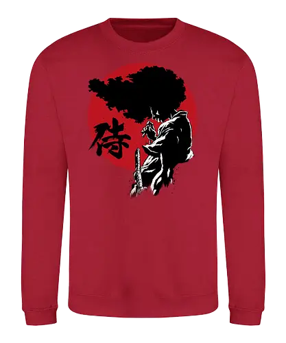 Afro sumi e - afro, samurai, anime, manga - Sweatshirt