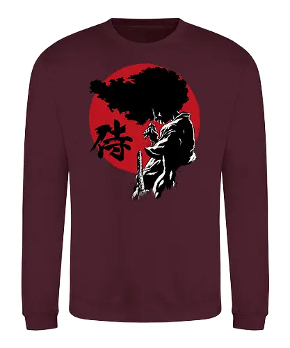 Afro sumi e - afro, samurai, anime, manga - Sweatshirt
