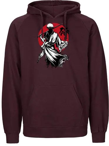 Gintoki sumi e - gintoki, anime, manga, samurai - Fairtrade Hoodie