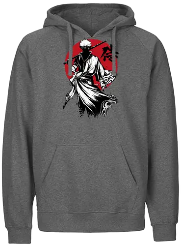 Gintoki sumi e - gintoki, anime, manga, samurai - Fairtrade Hoodie