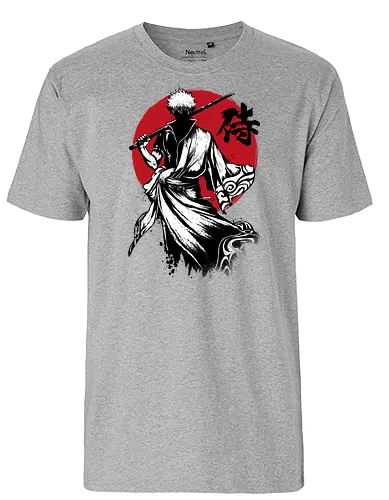 Gintoki sumi e - gintoki, anime, manga, samurai - Fairtrade T-Shirt