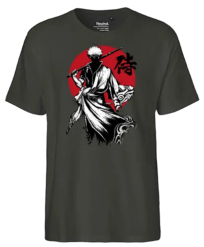 Gintoki sumi e - gintoki, anime, manga, samurai - Fairtrade T-Shirt