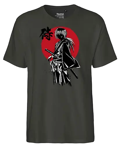 Kenshin sumi e - anime, manga, rurouni, kenshin - Fairtrade T-Shirt