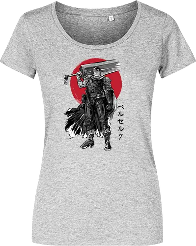 Black swordsman sumi e