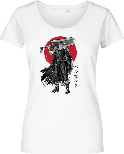 Black swordsman sumi e