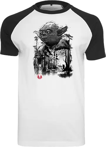 The master in the swamp sumi e - space opera - Raglan T-Shirt