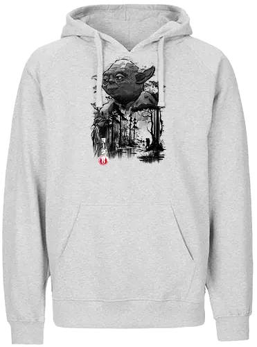 The master in the swamp sumi e - space opera - Fairtrade Hoodie