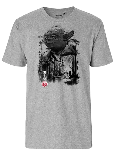 The master in the swamp sumi e - space opera - Fairtrade T-Shirt