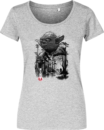 The master in the swamp sumi e - space opera - Damen T-Shirt