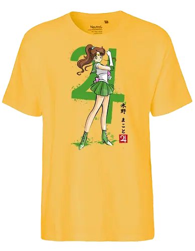 Jupiter sumi e - sailor, jupiter, anime - Fairtrade T-Shirt
