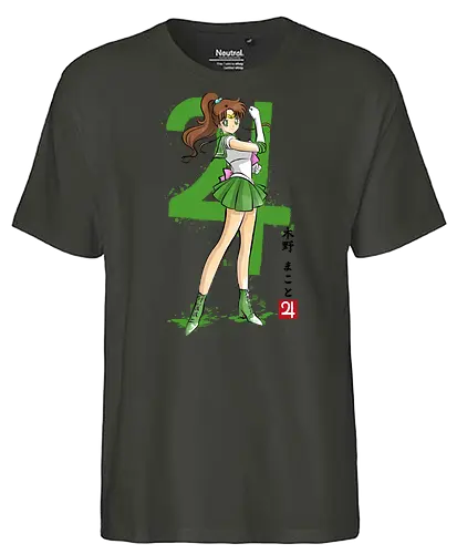 Jupiter sumi e - sailor, jupiter, anime - Fairtrade T-Shirt