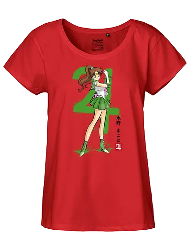 Jupiter sumi e - sailor, jupiter, anime - Fairtrade Girl Shirt