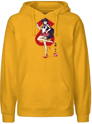 Mars sumi e - sumi-e, mars, sailor, kanji - Fairtrade Hoodie