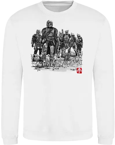 Seven Bounty Hunters sumi e - japan, sci fi, space opera, sumi-e - Sweatshirt