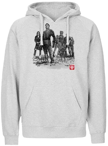 Seven Guardians - mcu, heroes, comics, comic, superhero, superhelden, sumi-e - Fairtrade Hoodie