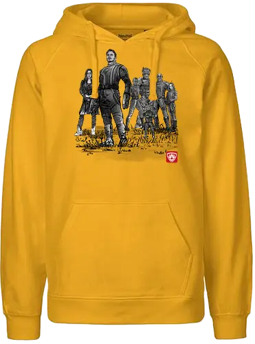 Seven Guardians - mcu, heroes, comics, comic, superhero, superhelden, sumi-e - Fairtrade Hoodie