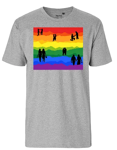 PRIDE - pride, LGBTQIA+, rainbow - Fairtrade T-Shirt