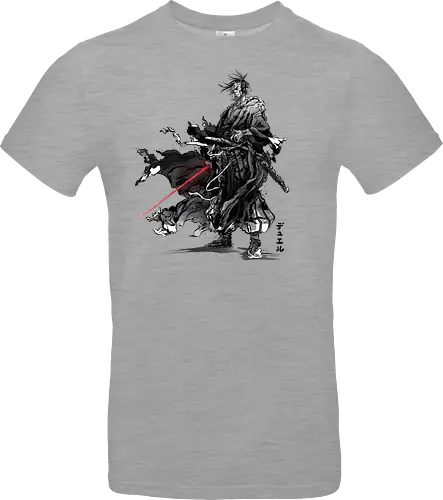 Lone wanderer sumi e