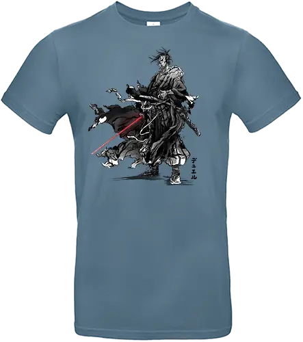 Lone wanderer sumi e - japan, sumi-e, samurai, anime - Standard T-Shirt