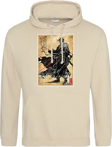 Lone wanderer woodblock