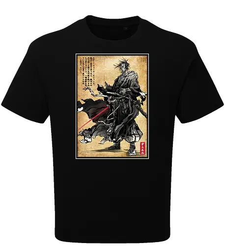 Lone wanderer woodblock
