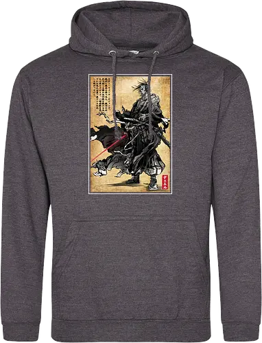 Lone wanderer woodblock