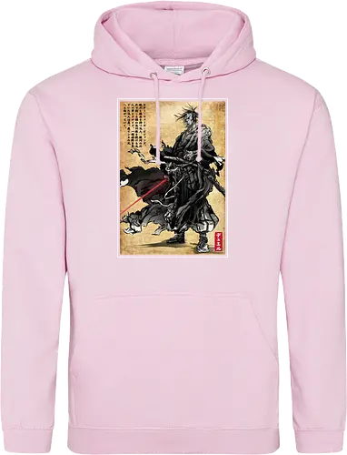 Lone wanderer woodblock