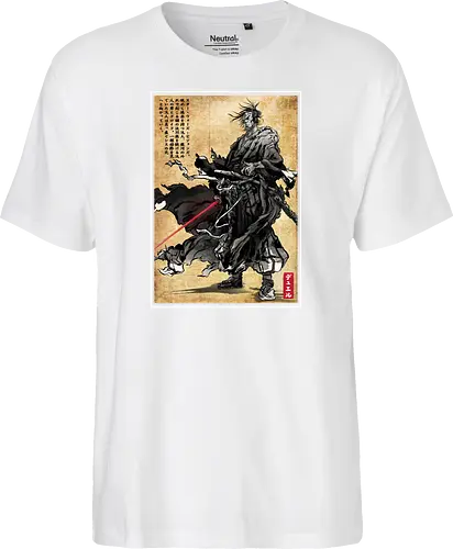 Lone wanderer woodblock