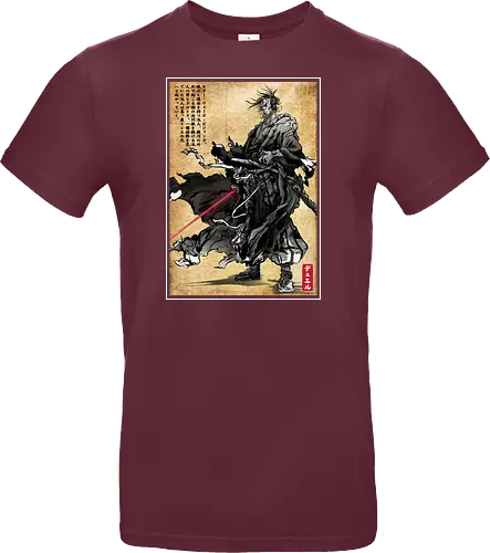 Lone wanderer woodblock