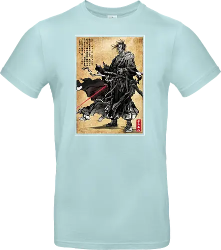 Lone wanderer woodblock