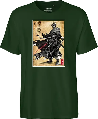Lone wanderer woodblock