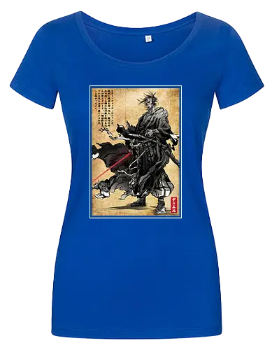 Lone wanderer woodblock