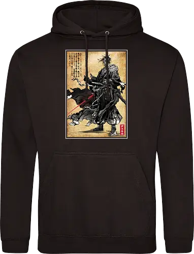 Lone wanderer woodblock