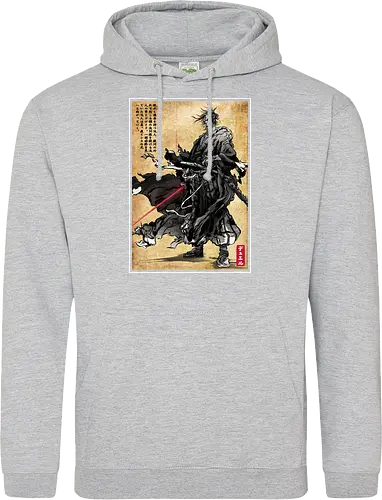 Lone wanderer woodblock