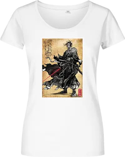 Lone wanderer woodblock