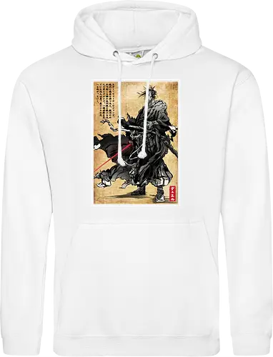 Lone wanderer woodblock
