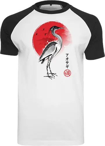 Heron sumi e