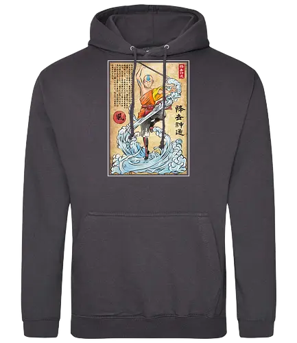 Air nomad master woodblock - last, air, bender, anime - Standard Hoodie