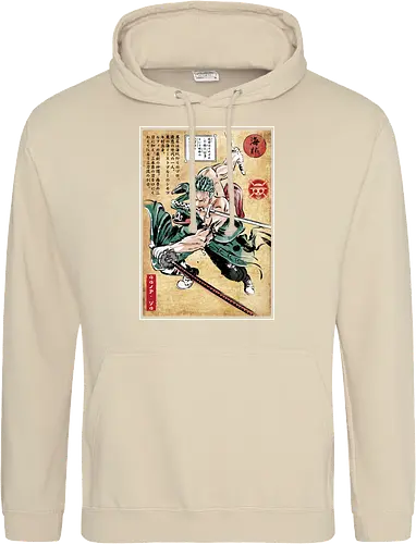 Pirate hunter woodblock
